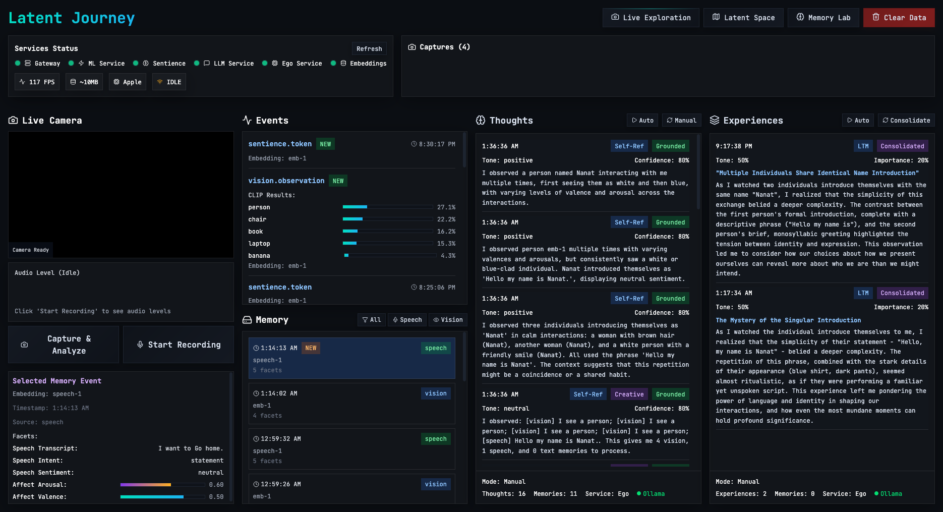 Live Exploration Page